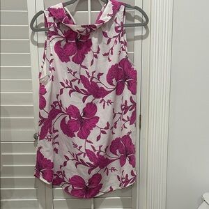 ANDREE BY UNIT Pink Floral Sleeveless Blouse